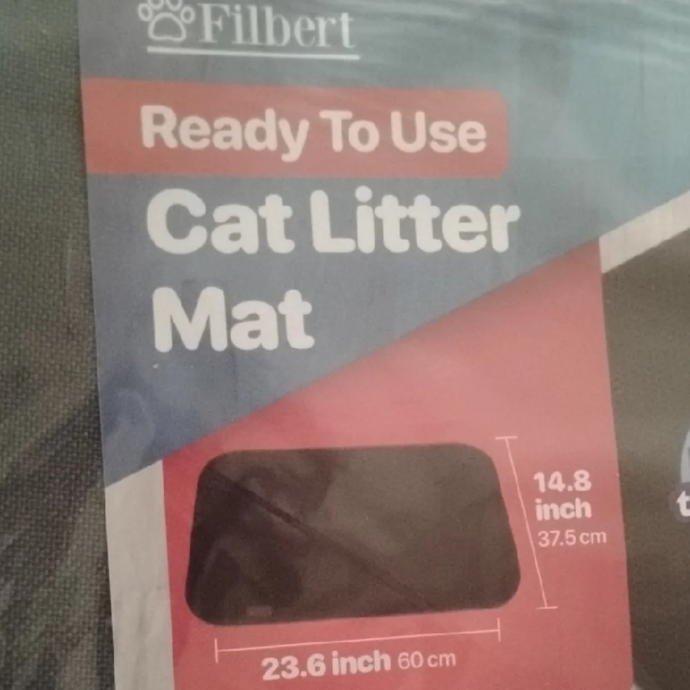 Gray Cat Litter Mat